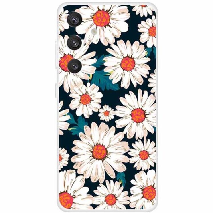 Силиконовый (TPU) чехол Deexe Life Style для Samsung Galaxy S24 (S921) - Daisy: фото 1 из 3