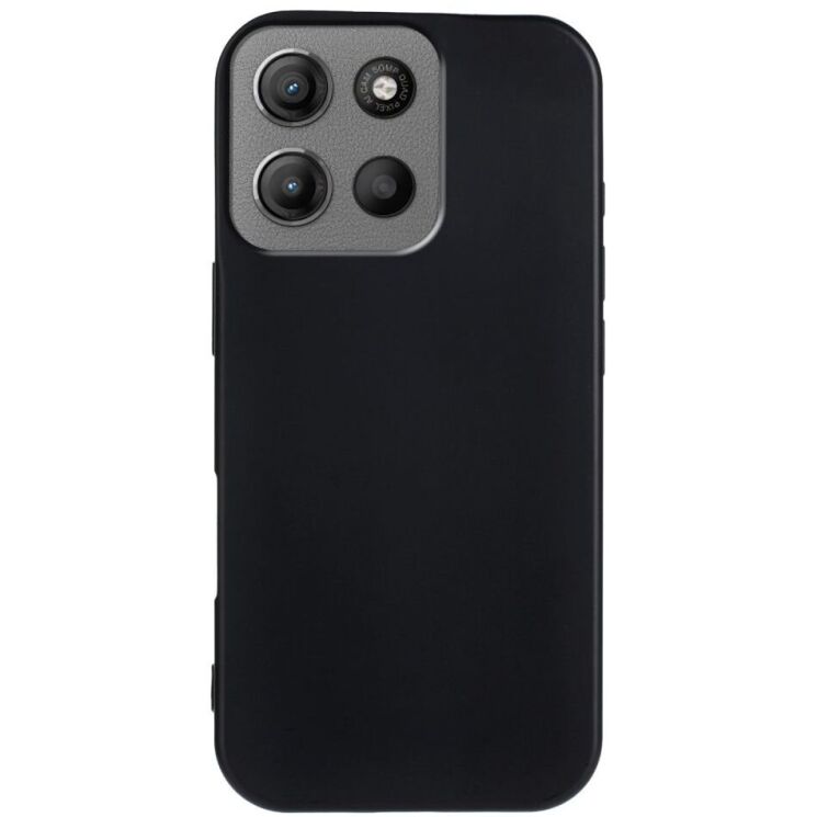 Силиконовый (TPU) чехол Deexe Matte Case для Motorola Moto G15 / G15 Power - Black: фото 2 из 7