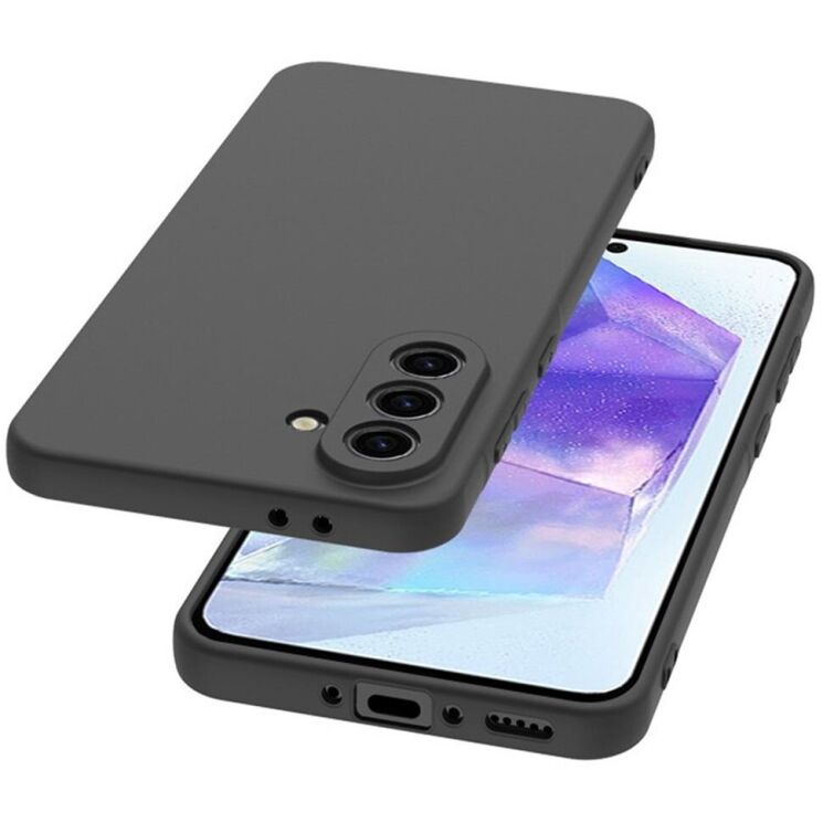 Силиконовый (TPU) чехол Deexe Matte Case для Samsung Galaxy A26 (A266) - Black: фото 3 из 5
