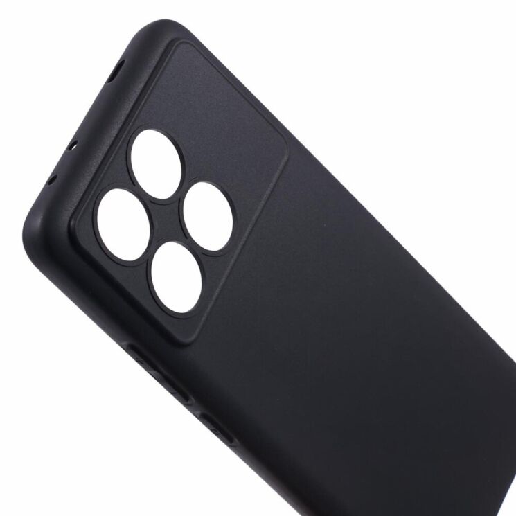 Силиконовый (TPU) чехол Deexe Matte Case для Xiaomi Poco X6 Pro - Black: фото 6 из 6