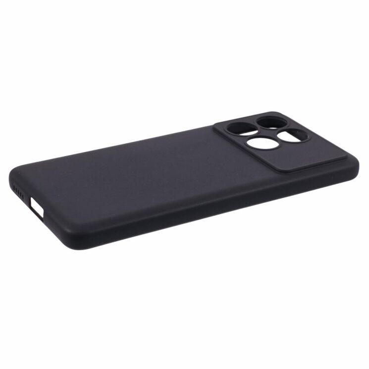 Силиконовый (TPU) чехол Deexe Matte Case для Xiaomi Poco X6 Pro - Black: фото 4 из 6