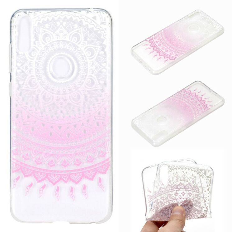 Силіконовий (TPU) чохол Deexe Pretty Glossy для ASUS Zenfone 5 (ZE620KL) - Pink Mandala: фото 1 з 6