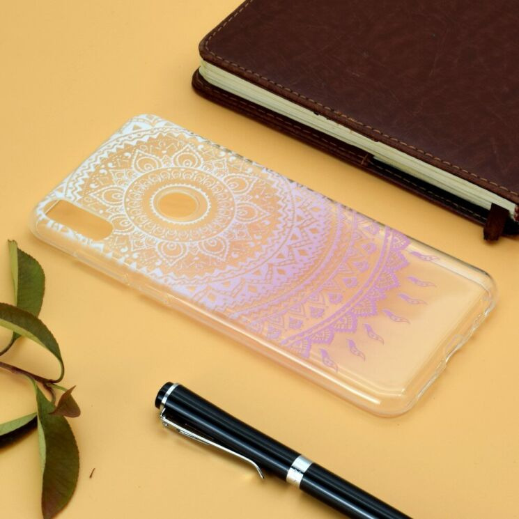 Силіконовий (TPU) чохол Deexe Pretty Glossy для ASUS Zenfone 5 (ZE620KL) - Pink Mandala: фото 6 з 6