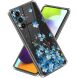 Силиконовый (TPU) чехол Deexe Pretty Glossy для Samsung Galaxy A34 (A346) - Blue Flower (319871I). Фото 1 из 3