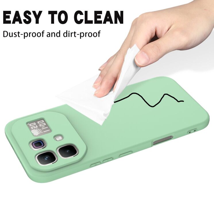 Силиконовый (TPU) чехол Deexe Silicone Case для Infinix Note 60 Pro / Note 60 - Green: фото 9 из 9