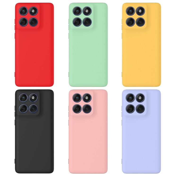 Силиконовый (TPU) чехол Deexe Silicone Case для Motorola Edge 70 Fusion - Black: фото 2 из 9