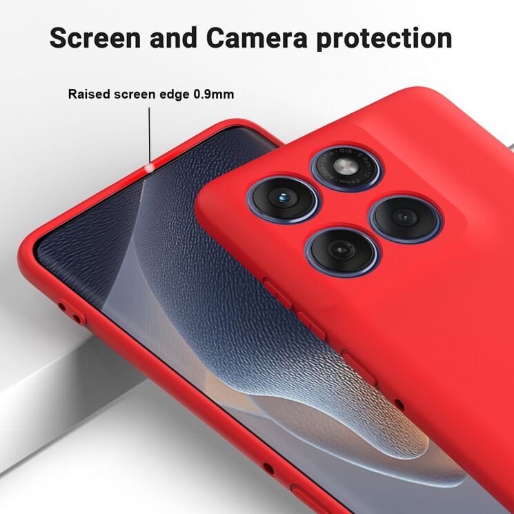 Силиконовый (TPU) чехол Deexe Silicone Case для Motorola Edge 70 Fusion - Black: фото 5 из 9