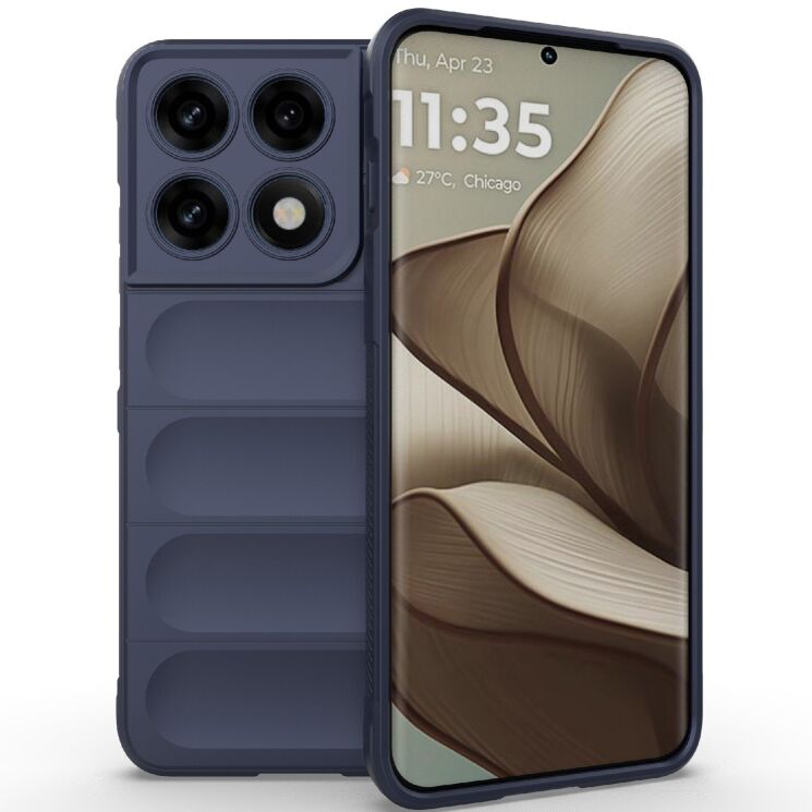 Силіконовий (TPU) чохол Deexe Terra Case для Motorola Edge 70 Pro - Dark Blue: фото 1 з 6