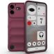 Силіконовий (TPU) чохол Deexe Terra Case для Nothing Phone (4b) - Wine Red (218405WR). Фото 1 з 6