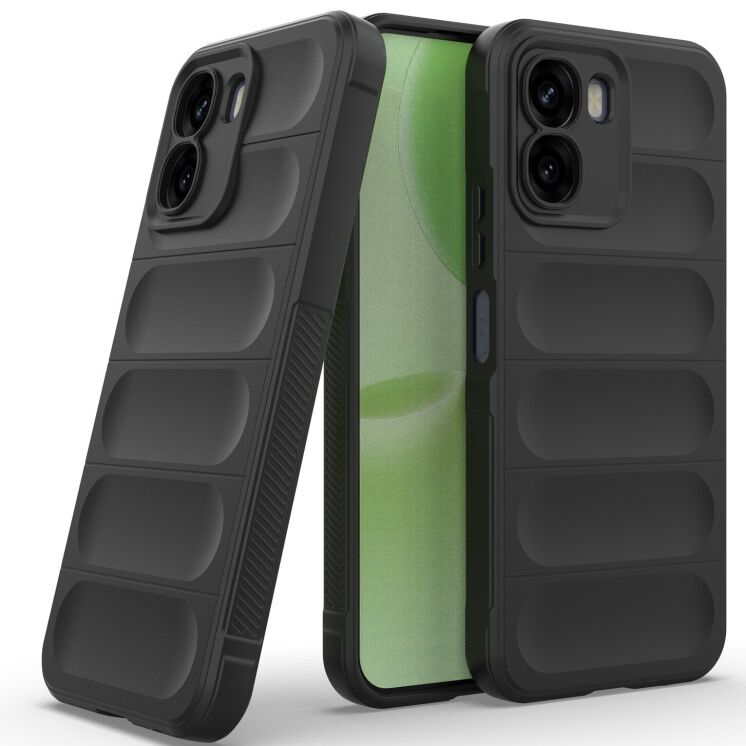 Силіконовий (TPU) чохол Deexe Terra Case для OPPO A6x - Black: фото 2 з 6