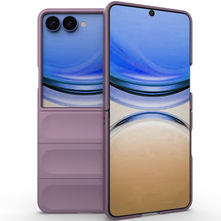 Силиконовый (TPU) чехол Deexe Terra Case для Samsung Galaxy Flip 8 - Light Purple: фото 2 из 6