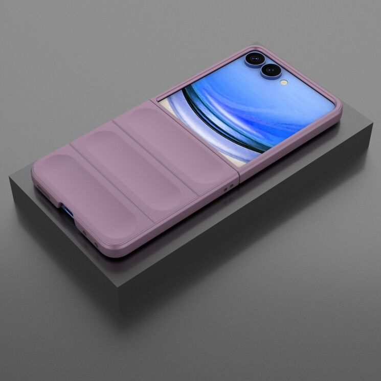 Силиконовый (TPU) чехол Deexe Terra Case для Samsung Galaxy Flip 8 - Light Purple: фото 5 из 6