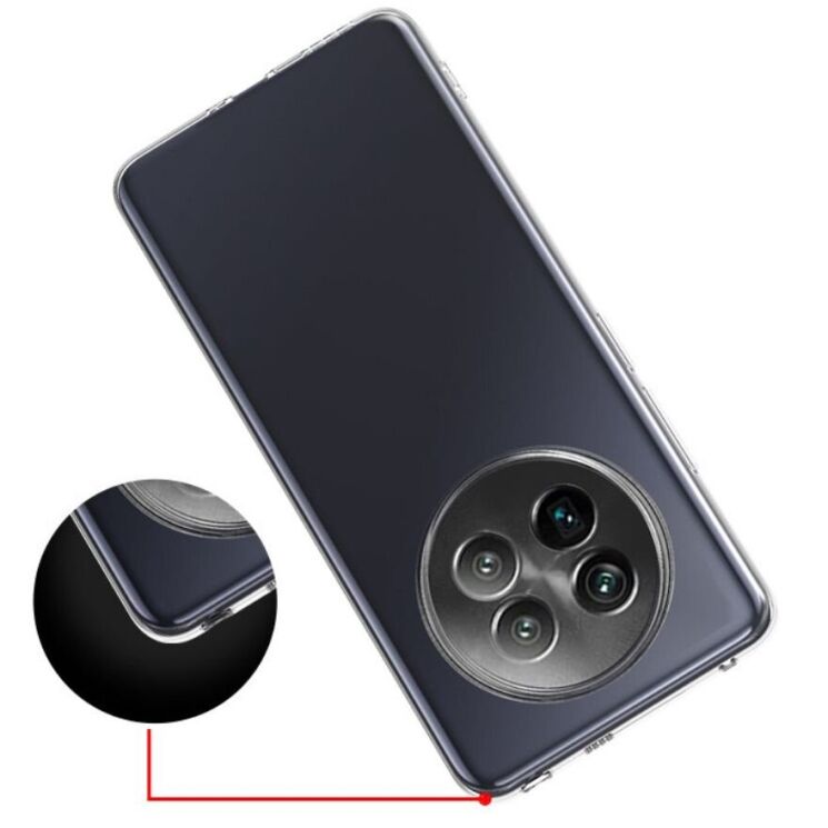 Силиконовый (TPU) чехол Deexe UltraThin для Realme 13 Plus - Transparent: фото 4 из 5