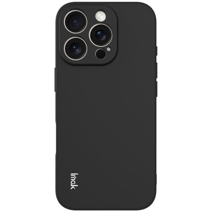 Силиконовый (TPU) чехол IMAK UC-4 Series для Apple iPhone 16 Pro - Black: фото 2 из 6