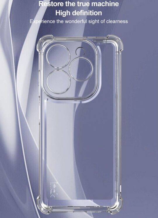 Силиконовый (TPU) чехол IMAK UX-4 Series для TECNO Spark Go 2024 / Spark 20 / Spark 20C - Transparent: фото 8 из 13