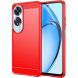 Силиконовый (TPU) чехол MOFI Carbon Fiber для OPPO A60 - Red (357445R). Фото 1 из 9
