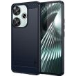 Силиконовый (TPU) чехол MOFI Carbon Fiber для Xiaomi Poco F6 - Blue (355048L)