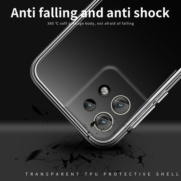 Силиконовый (TPU) чехол MOFI Thin Guard для Motorola Edge 50 Neo - Transparent: фото 10 из 11