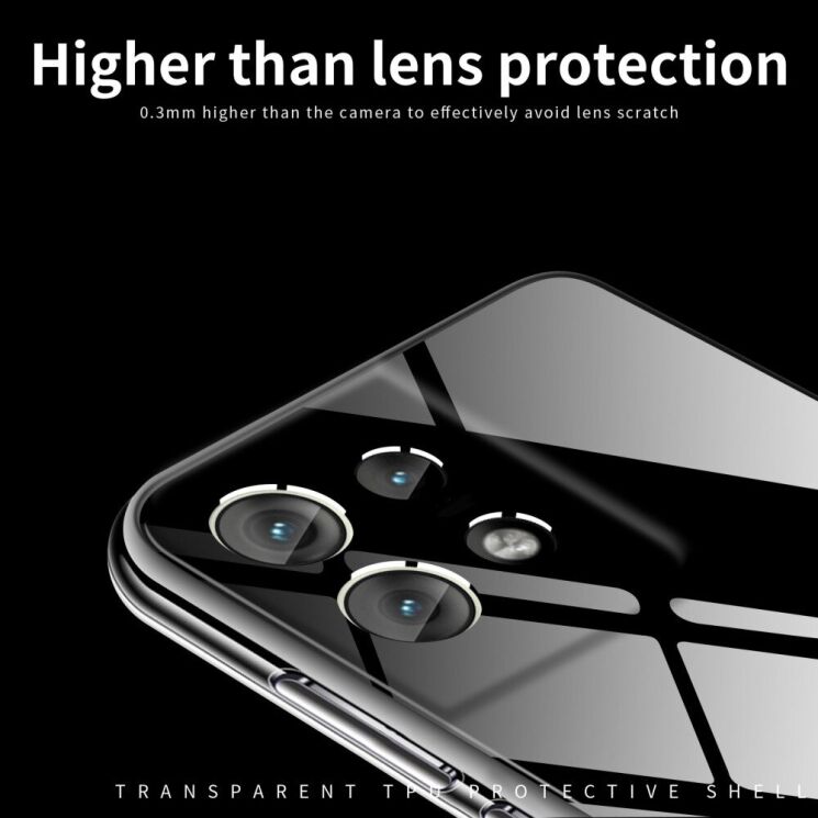 Силиконовый (TPU) чехол MOFI Thin Guard для Motorola Edge 50 Neo - Transparent: фото 6 из 11