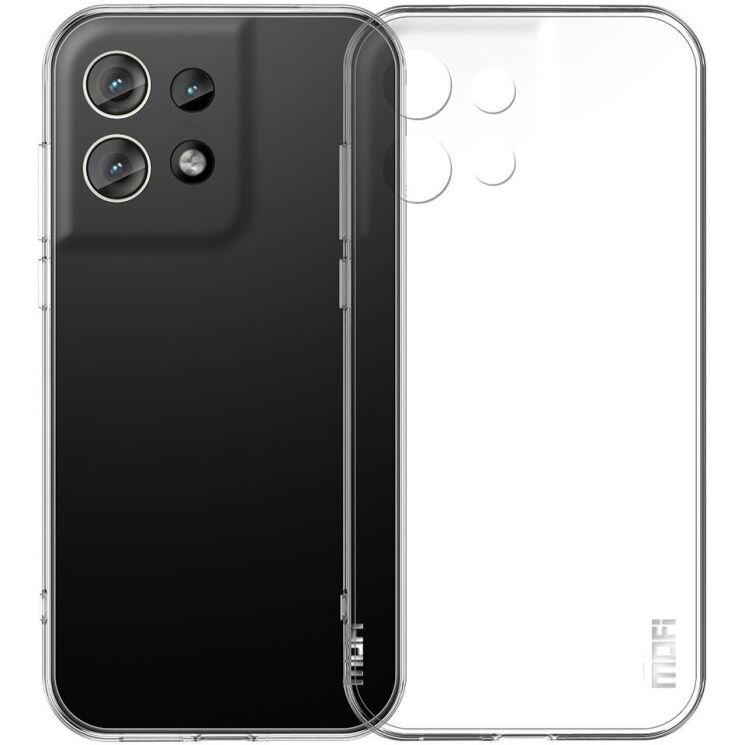 Силиконовый (TPU) чехол MOFI Thin Guard для Motorola Edge 50 Neo - Transparent: фото 1 из 11