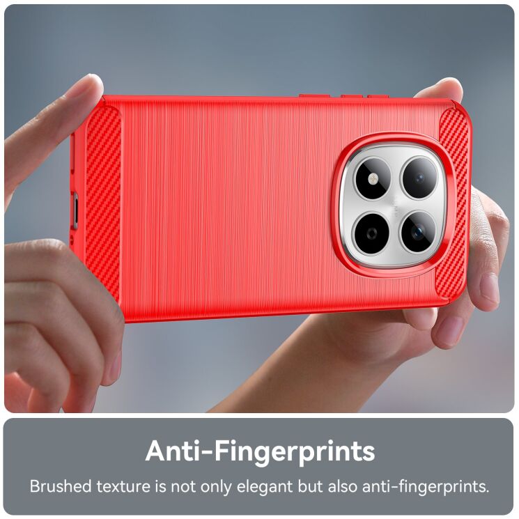 Силіконовий (TPU) чохол UniCase Carbon для Xiaomi Redmi Note 15 Pro 5G - Black: фото 5 з 8