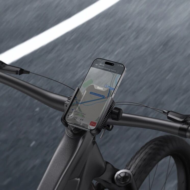 Велосипедный держатель Hoco H91 Motorcycle Bicycle Holder - Black: фото 9 из 9