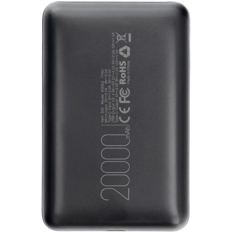 Внешний аккумулятор VEGER S20 QC3.0 PD22.5W (20000mAh) - Black: фото 3 из 10