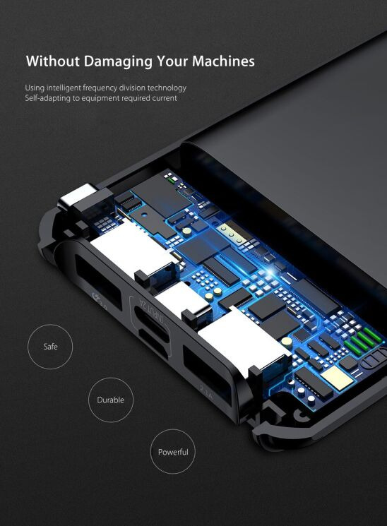 Внешний аккумулятор&nbsp;Baseus Thin (10000mAh) PPYZ-C01 - Black: фото 17 из 19