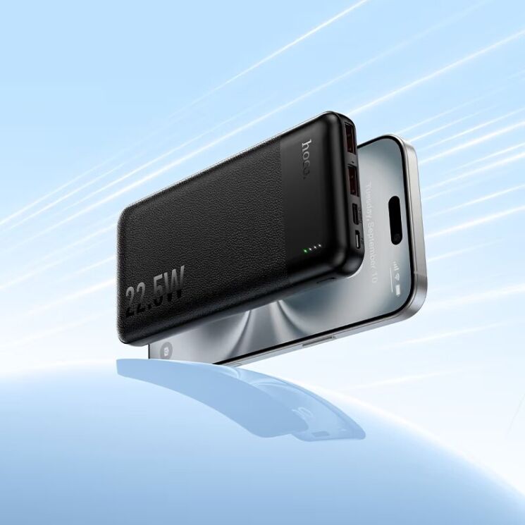 Внешний акумулятор Hoco J159 Essence 22.5W+PD20W (10000mAh) - Black: фото 6 из 7