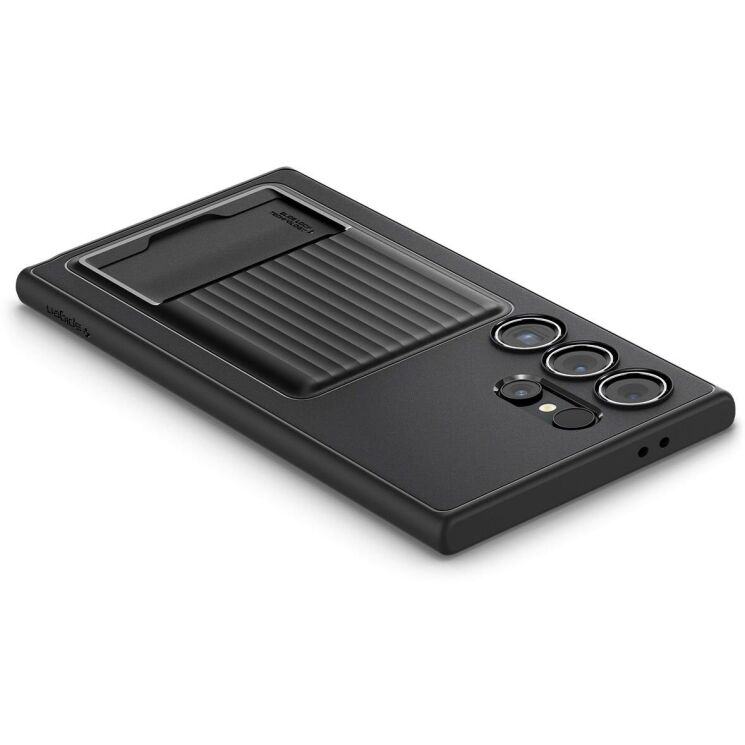 Защитный чехол Spigen (SGP) Liquid Slot для Samsung Galaxy S24 Ultra (S928) - Matte Black: фото 5 из 15