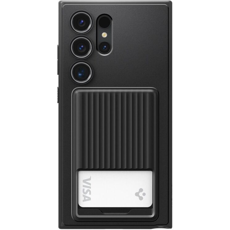 Защитный чехол Spigen (SGP) Liquid Slot для Samsung Galaxy S24 Ultra (S928) - Matte Black: фото 2 из 15
