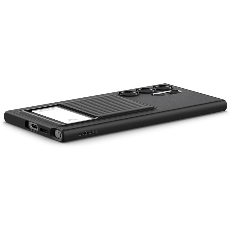 Защитный чехол Spigen (SGP) Liquid Slot для Samsung Galaxy S24 Ultra (S928) - Matte Black: фото 7 из 15