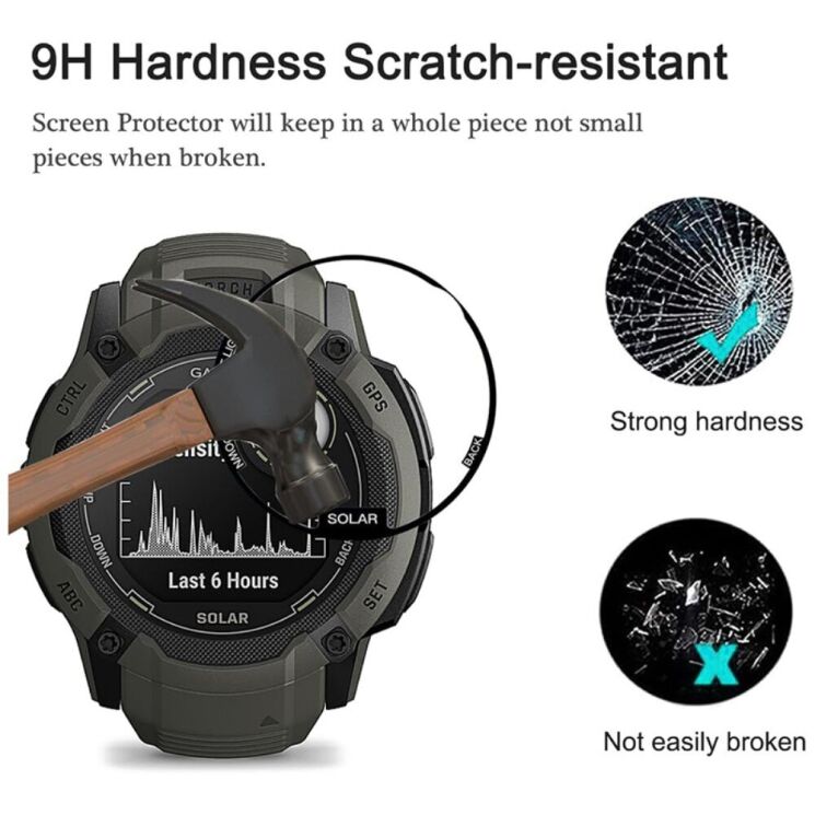 Захисна плівка Deexe 3D Film для Garmin Instinct 2X - Black: фото 3 з 4
