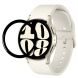 Защитная пленка Deexe 3D Film для Samsung Galaxy Watch 6 / 7 (44mm) - Black (334704B). Фото 1 из 5