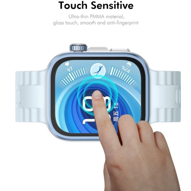 Защитная пленка ENKAY 3D Curved Film для Huawei Watch Fit 4 Pro - Transparent: фото 4 из 7
