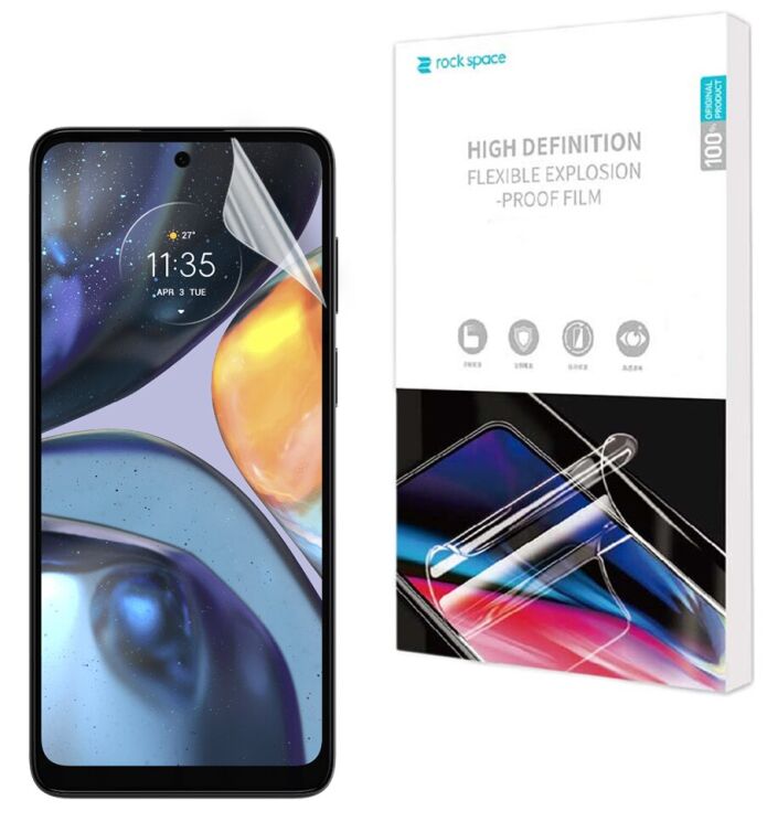 Защитная пленка на экран RockSpace Explosion-Proof SuperClear для Motorola Moto G22: фото 1 из 10