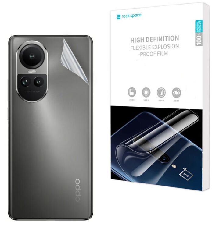 Захисна плівка на задню панель RockSpace Explosion-Proof SuperClear для OPPO Reno 10: фото 1 з 9