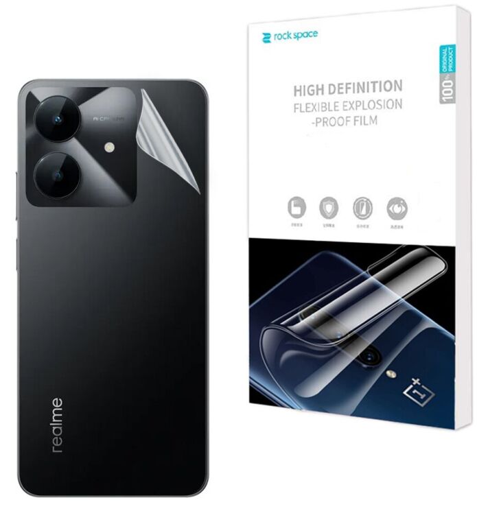 Захисна плівка на задню панель RockSpace Explosion-Proof SuperClear для Realme Note 60х: фото 1 з 9