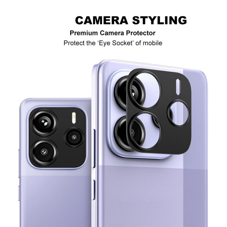 Захисна рамка IMAK Camera Styling для Xiaomi Redmi Note 14 5G - Black: фото 2 з 7