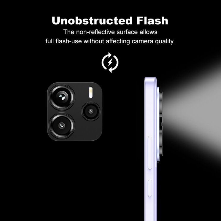 Захисна рамка IMAK Camera Styling для Xiaomi Redmi Note 14 5G - Black: фото 3 з 7