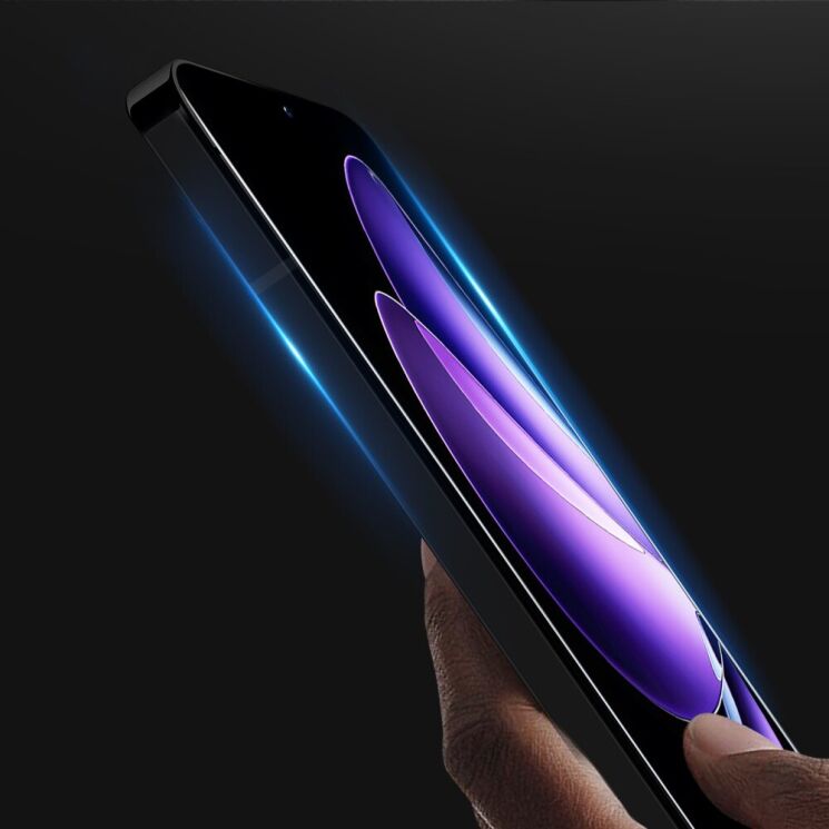 Защитное стекло DUX DUCIS Full Coverage для OPPO Reno 13 Pro 5G - Black: фото 3 из 7