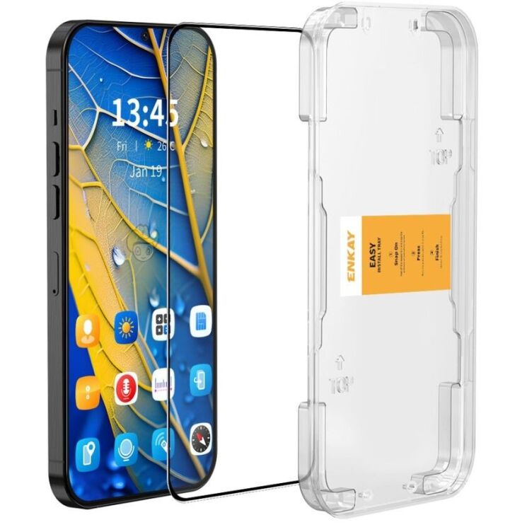 Защитное стекло ENKAY Easy Install Full Glue для Samsung Galaxy A36 (A366) / A56 (A566) - Transparent: фото 1 из 9