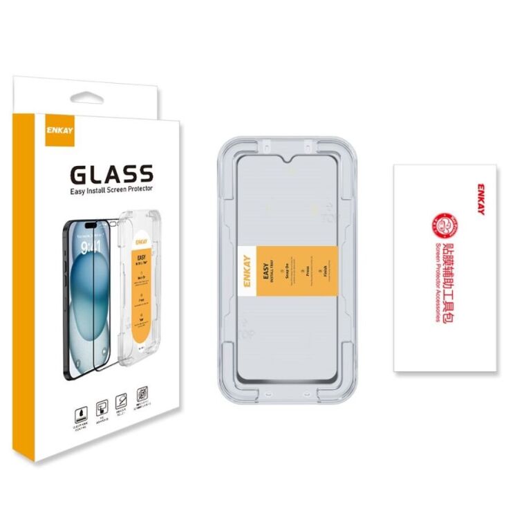 Защитное стекло ENKAY Easy Install Full Glue для Xiaomi Redmi A5 - Transparent: фото 9 из 9