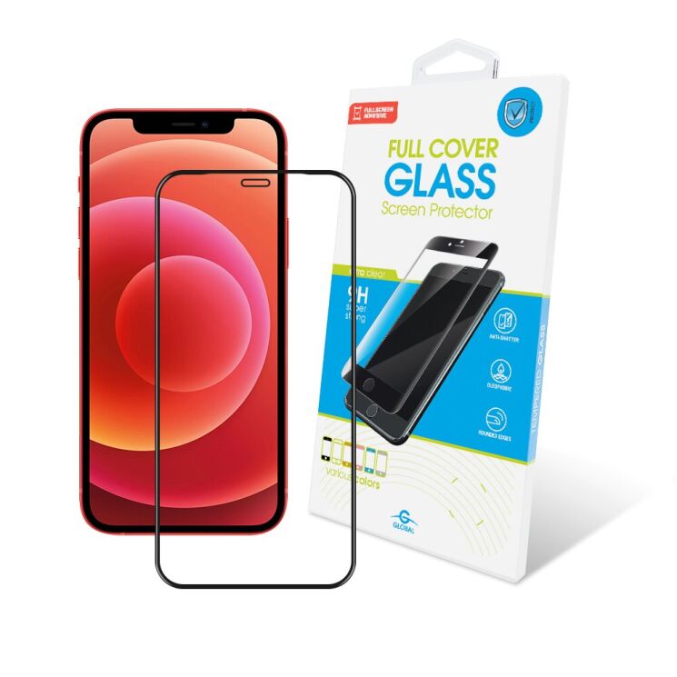 Захисне скло Global Full Glue для Apple iPhone 12 Pro Max - Black: фото 1 з 3