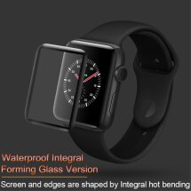 Защитное стекло IMAK 3D Curved Full Covering для Apple Watch 38 mm - Black: фото 1 из 9