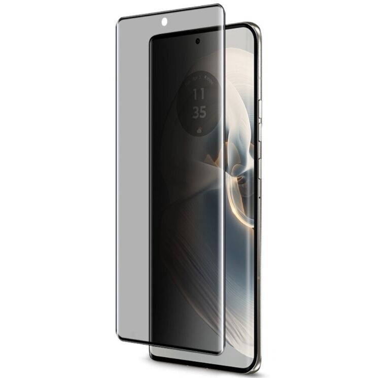 Защитное стекло IMAK 3D Curved Privacy для Motorola Edge 50 / Edge 50 Pro / Edge 50 Fusion - Black: фото 3 из 12