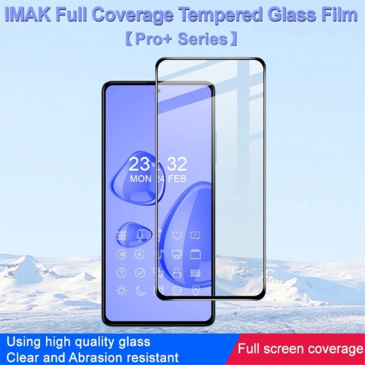 Защитное стекло IMAK 5D Pro+ Full Glue для Xiaomi Redmi Note 12 Pro+ - Black: фото 8 из 9