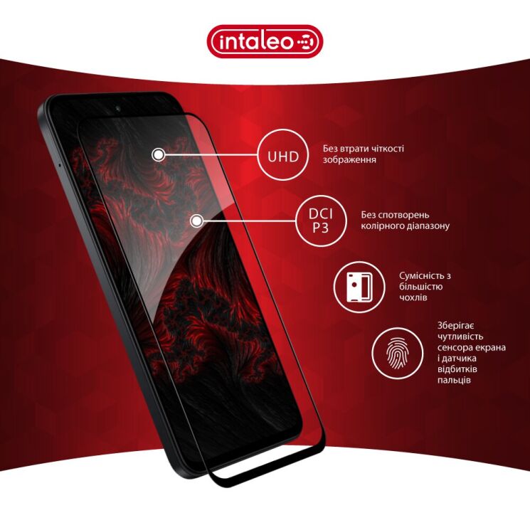 Захисне скло Intaleo Full Glue для Xiaomi Redmi 15 - Black: фото 4 з 8