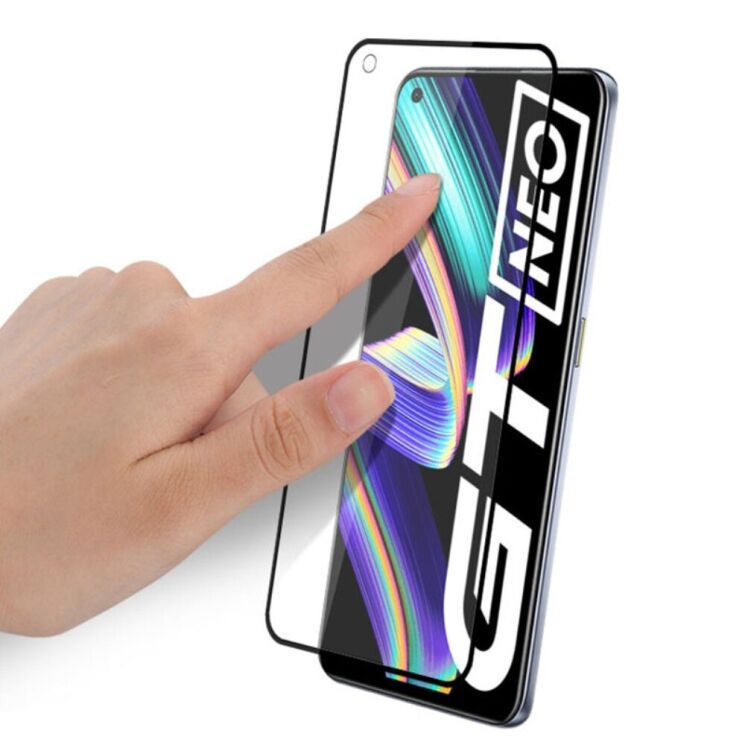 Защитное стекло MOCOLO Full Glue Cover для Realme GT - Black: фото 3 из 10