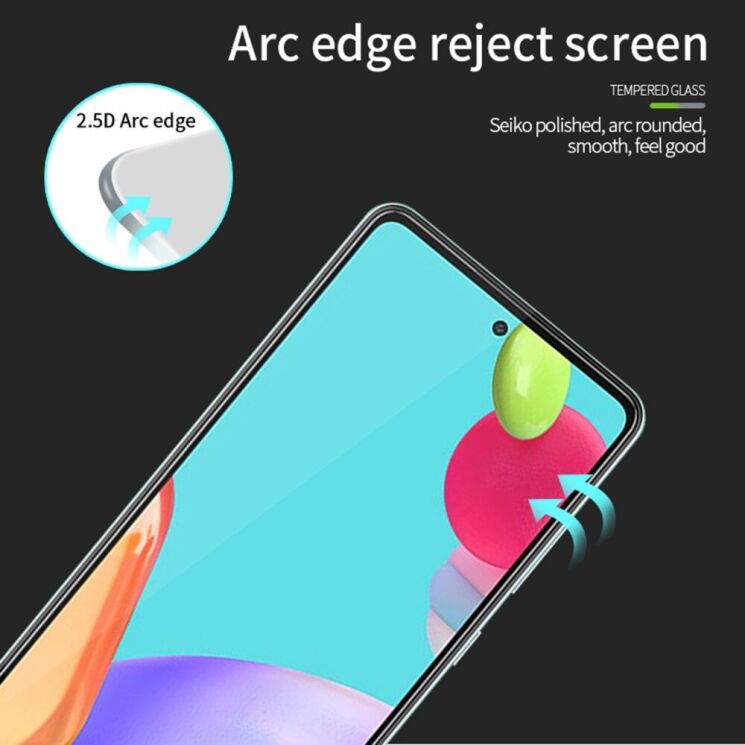 Захисне скло MOFI Full Glue Protect для Samsung Galaxy A52 (A525) / A52s (A528) - Black: фото 8 з 15